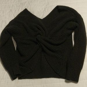 Black crop top sweater